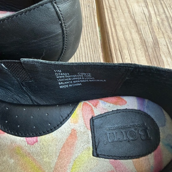 Born Black Leather Women's Loafers - Picture 6 of 7